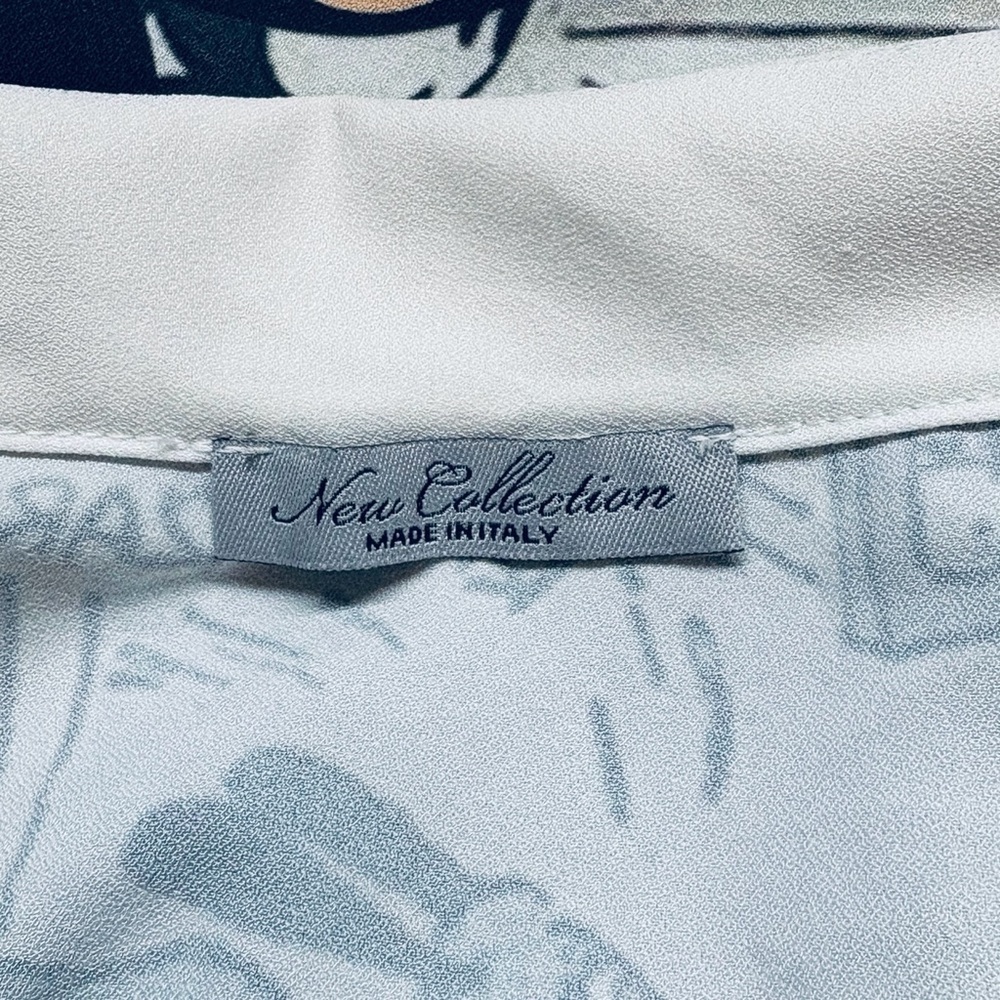 New Collection Made in Italy, Mickey Mouse Comic Print Shirt, Size XL, White - Picture 3 of 11